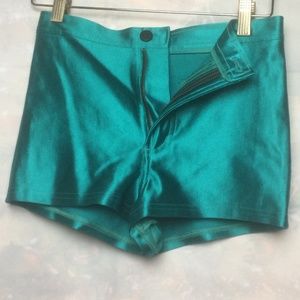 American Apparel Aqua Green Scuba Shorts